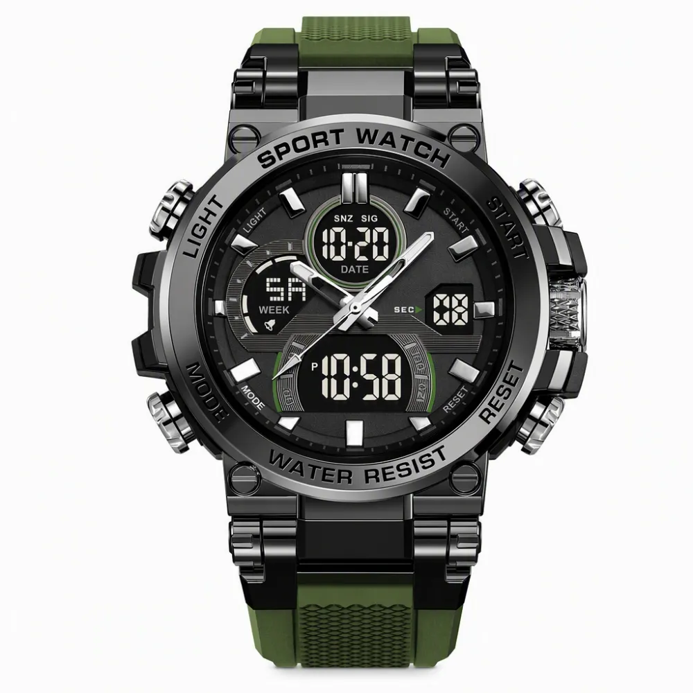 Multi-Function Dual-Movement Business Watch