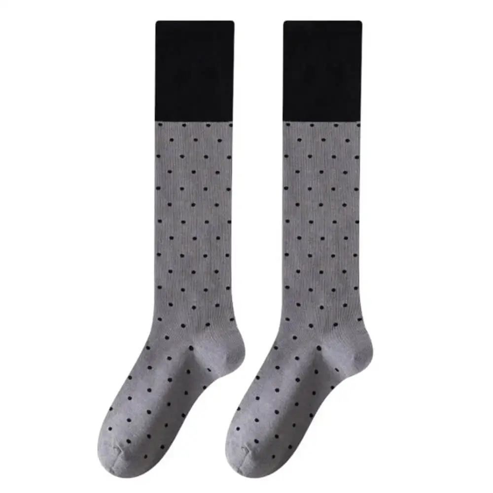 Preppy Polka Dot Knee High Socks