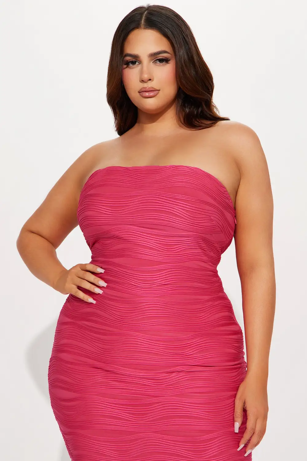 Take Me In Maxi Dress - Hot Pink
