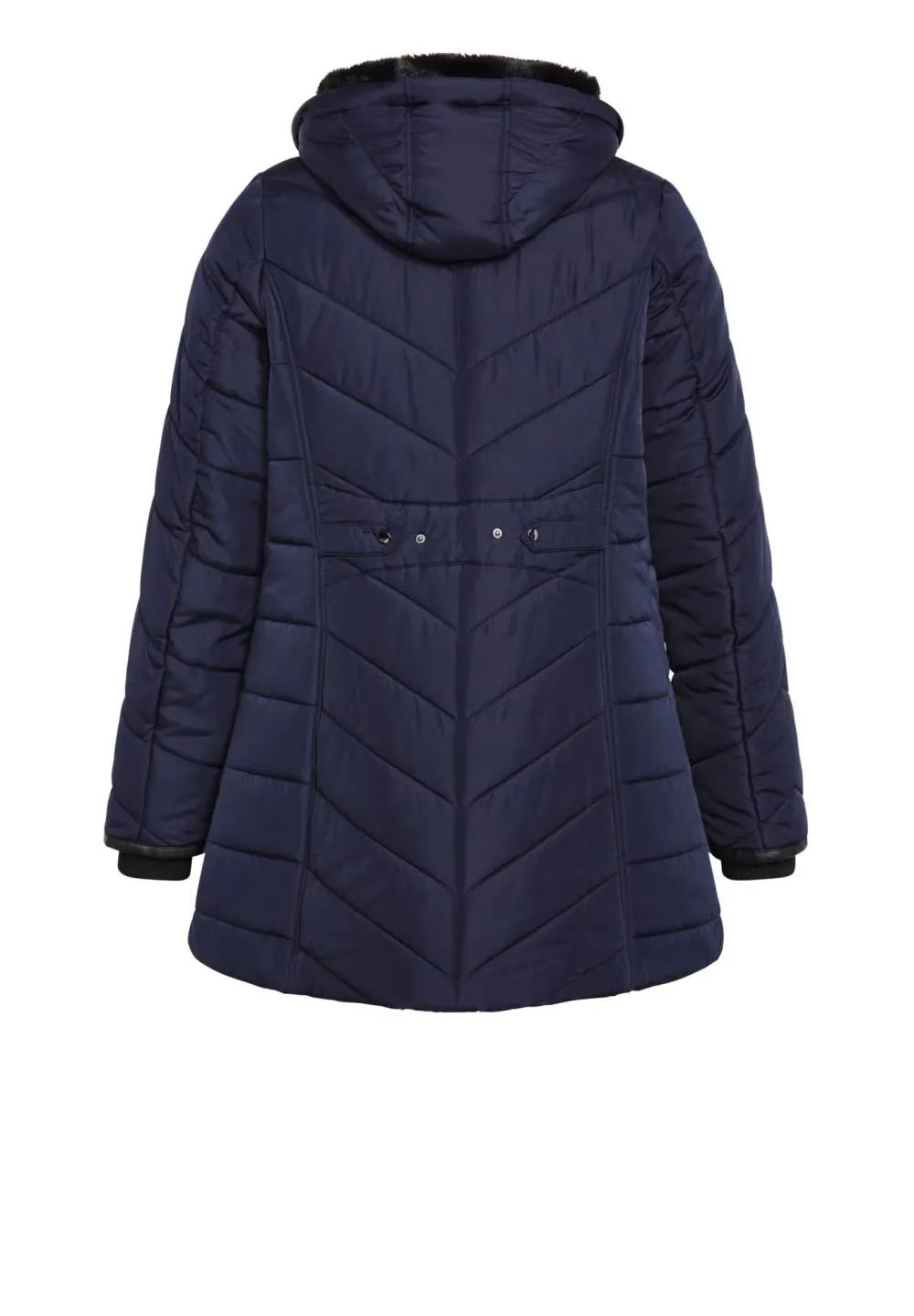 Double Zipper Mid Length Down Jacket