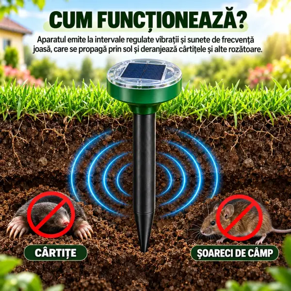 Solar Powered Rodent Repeller