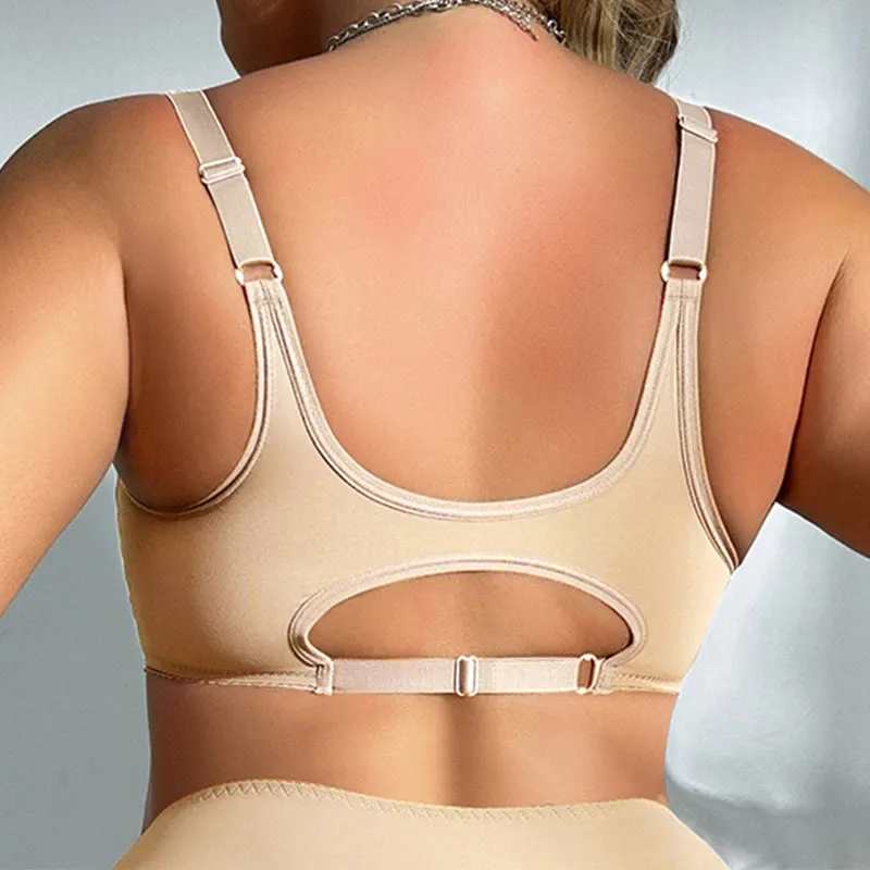 Seamless Front Buckle Full Wireless Bra
