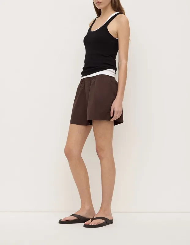 Ganache Cotton Poplin Everyday Short