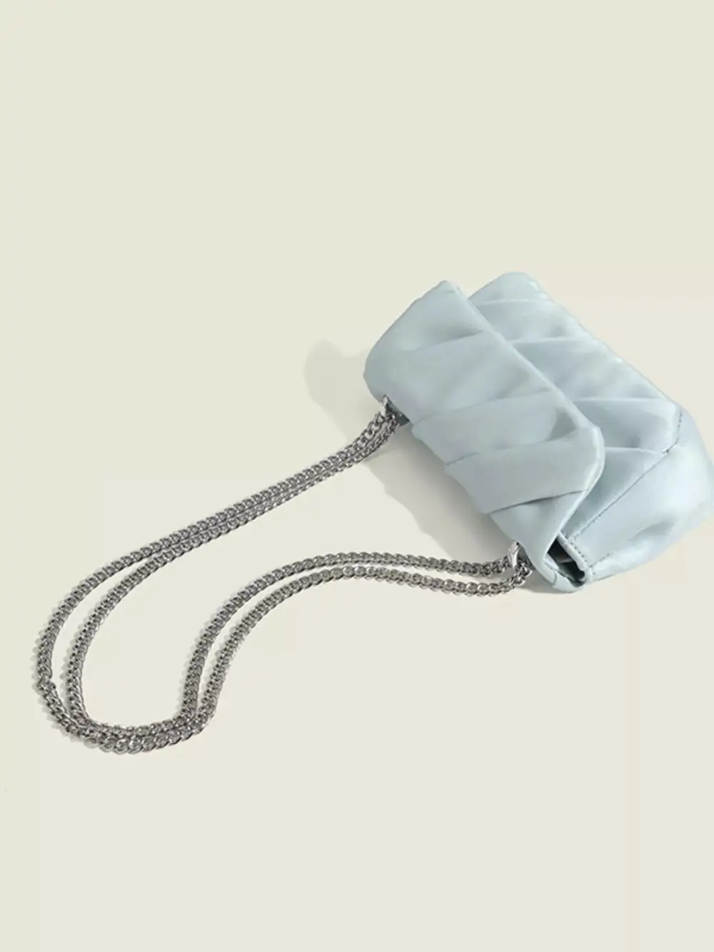 Ruched Flap Crossbody Bag
