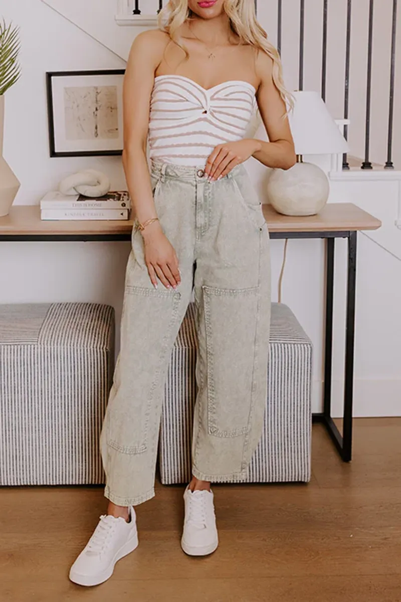 Straight-Leg Workwear Casual Trendy Women's Loose Trousers