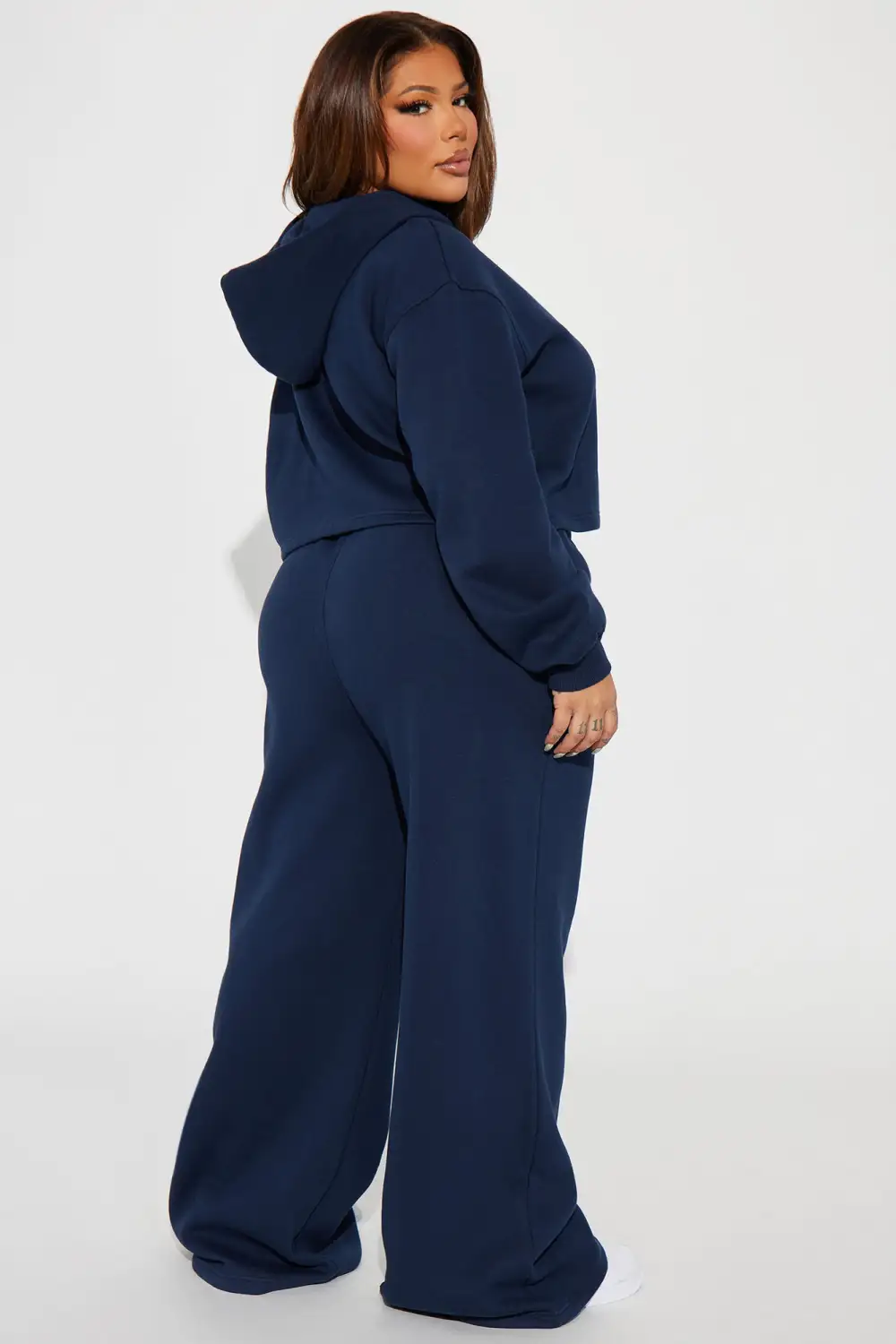 Chill Vibes Fleece Pant Set - Navy