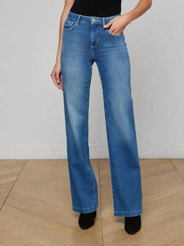 High Rise Clean Line Jeans
