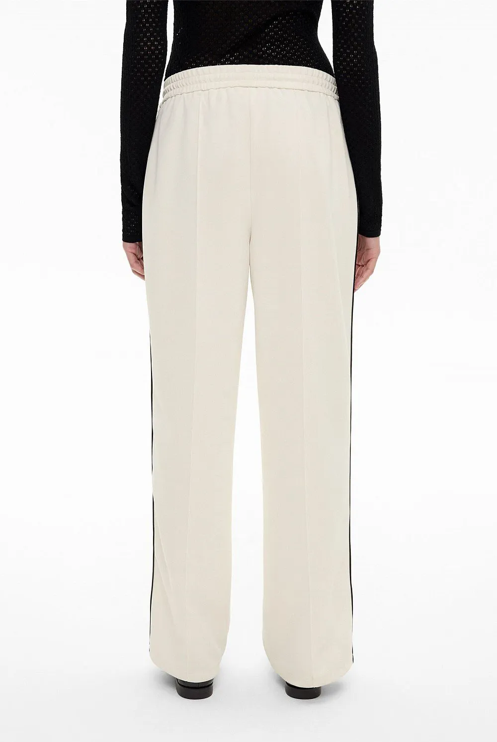 White Striped Sweatpants