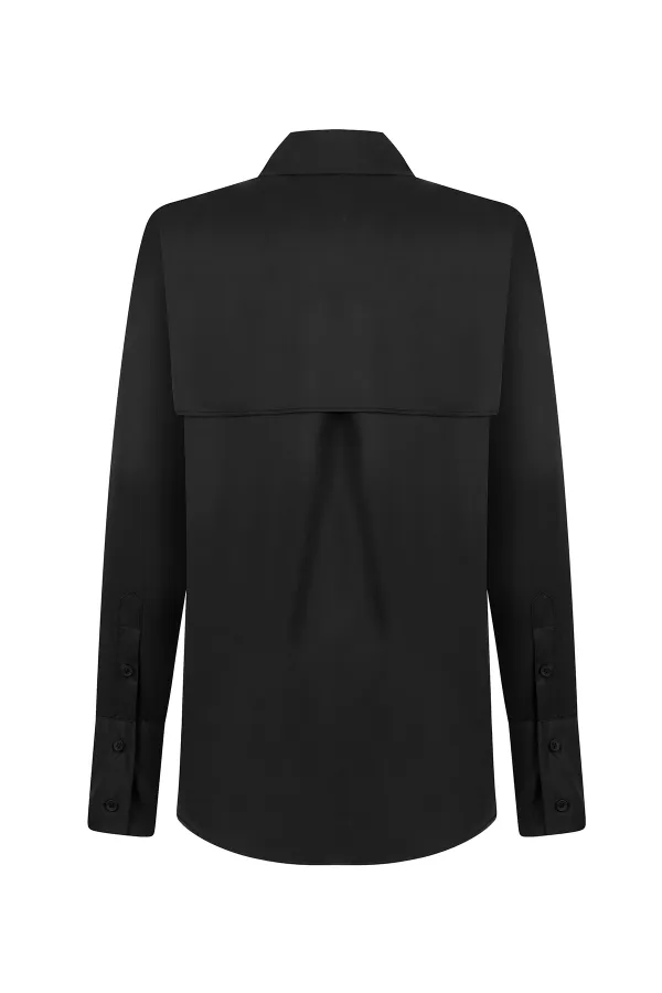 Lapel Shirt-Black