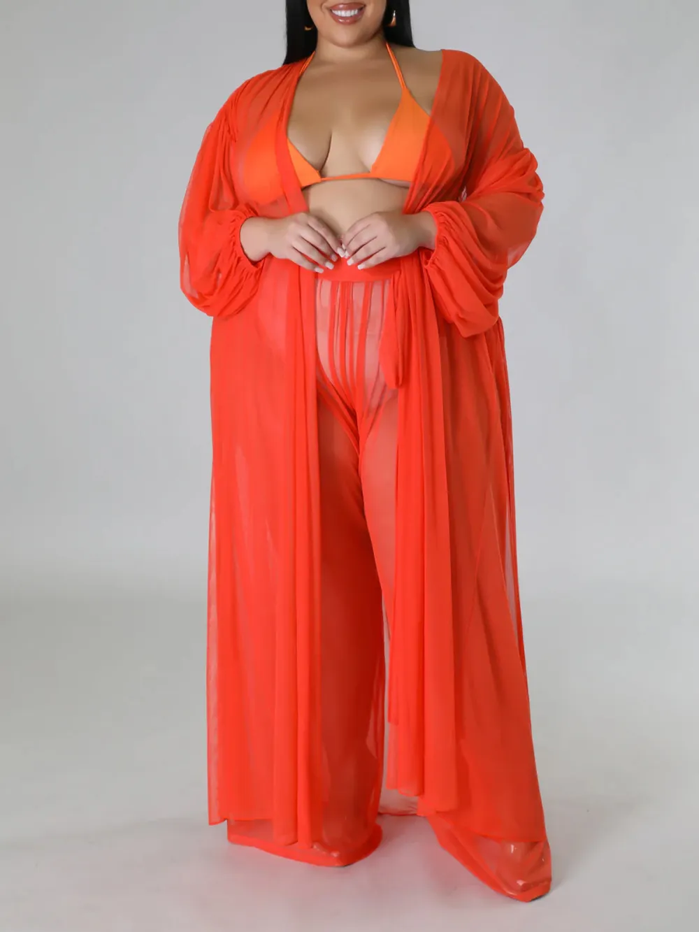 Women'S Fashion Plus-Size Tulle Suit