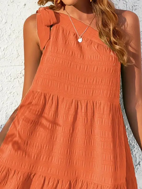 Easy Tie Waist Tie Detail Dress