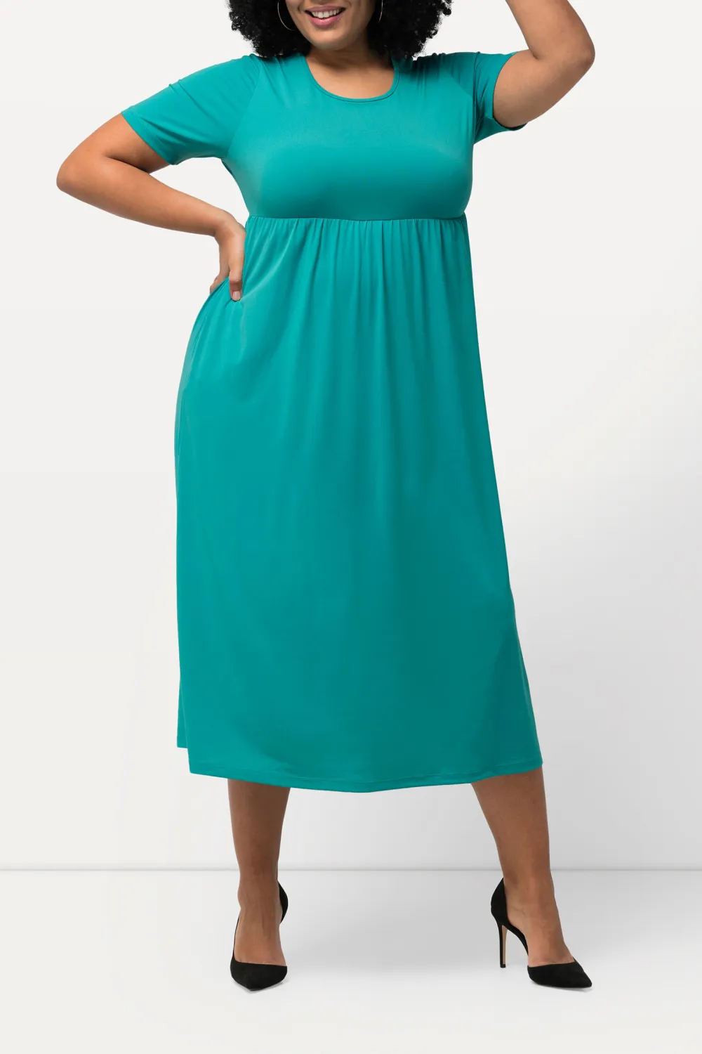 Waist Pleated Dress
