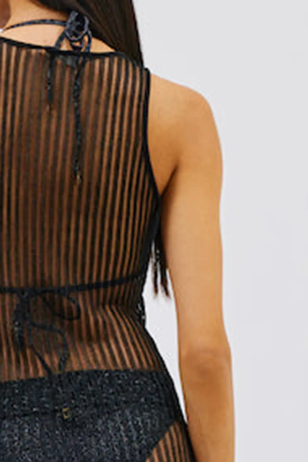 Sleeveless Maxi Dress-Black