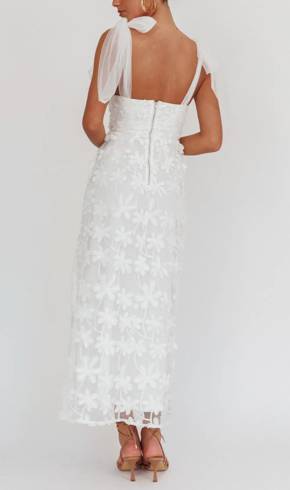 Elegant Mesh Maxi Dress