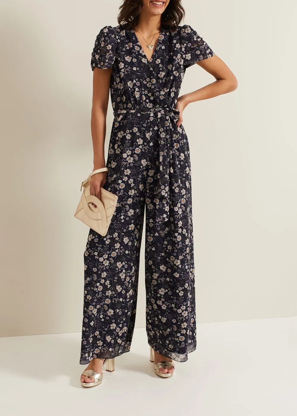 Fashionable Floral Short-Sleeved Bodysuit For Women