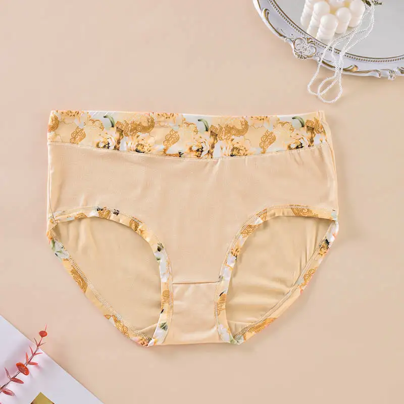 Plus Size Print Breathable Panty