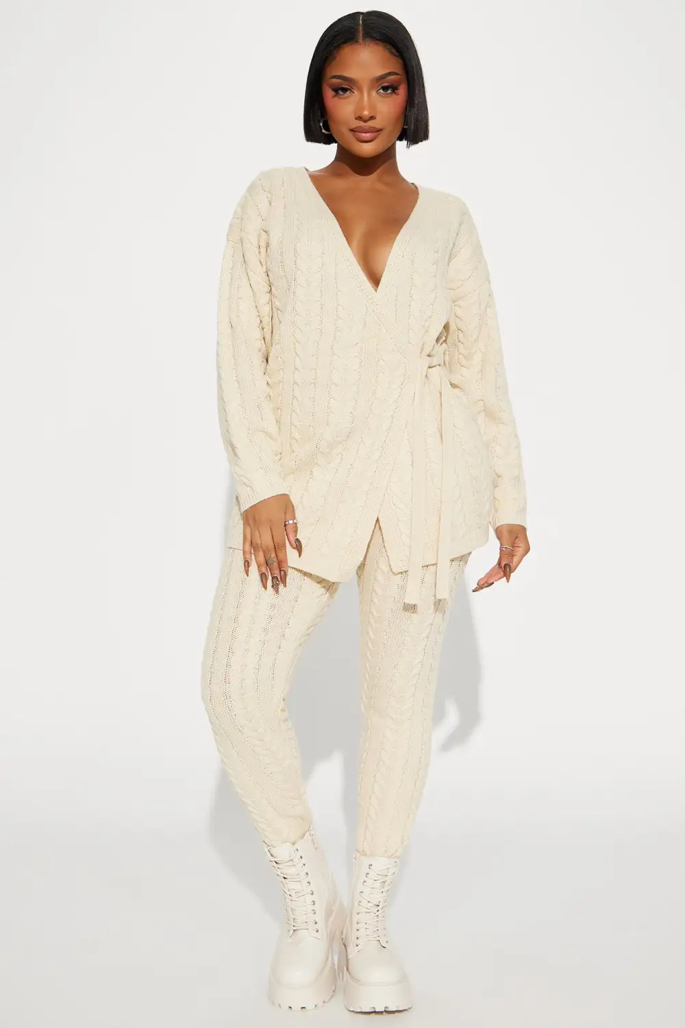 Keeley Sweater Pant Set - Cream