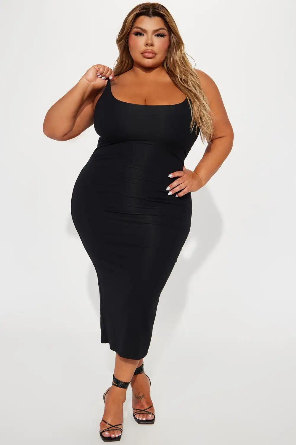 Ajay Midi Dress - Black
