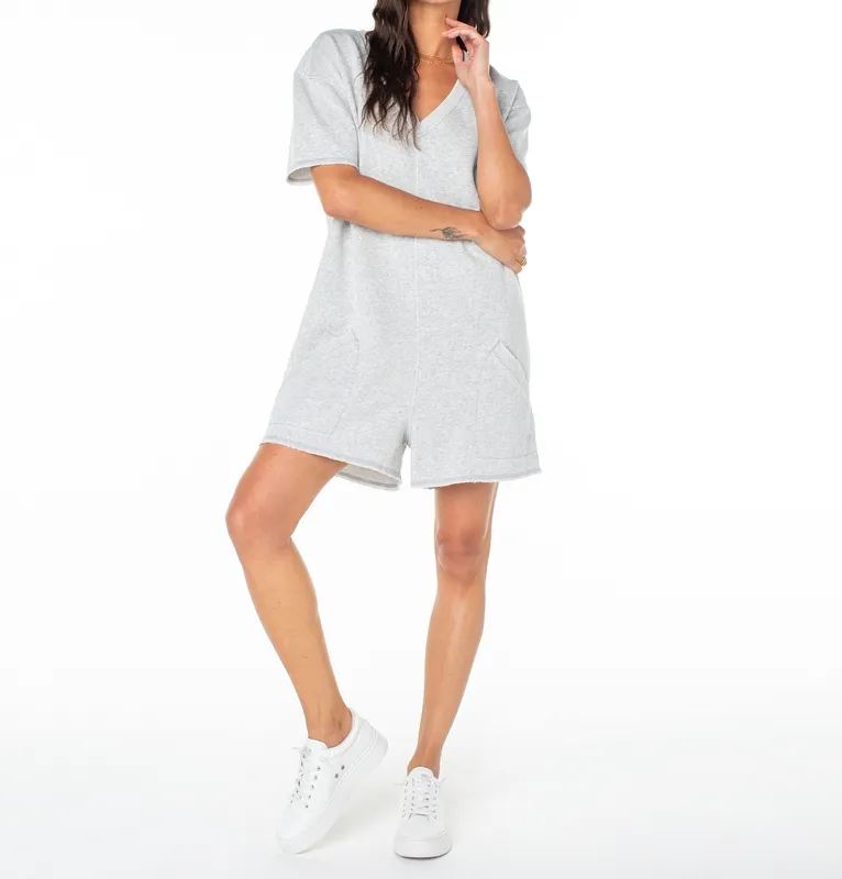 Textured Relaxed Casual Romper