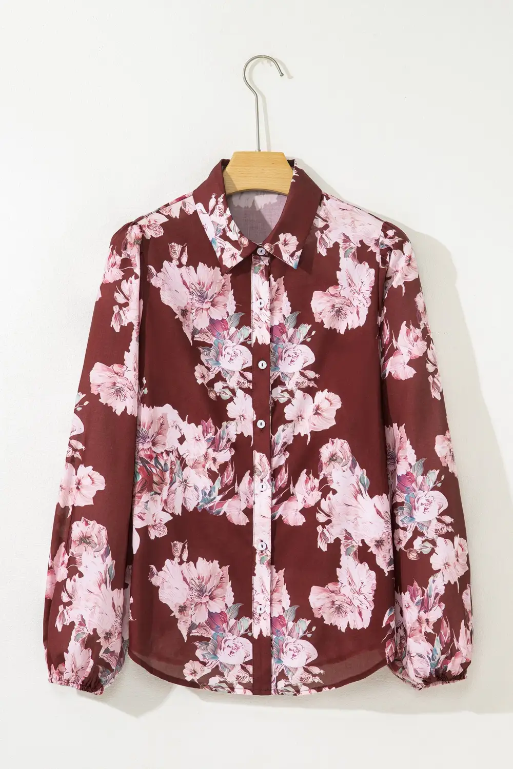 Everyday Floral Puff Sleeve Shirt Blouse