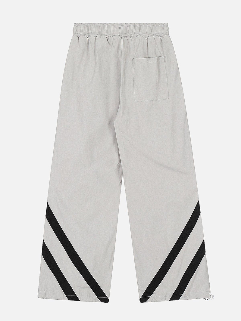 Tapered Leg Stripes Pants