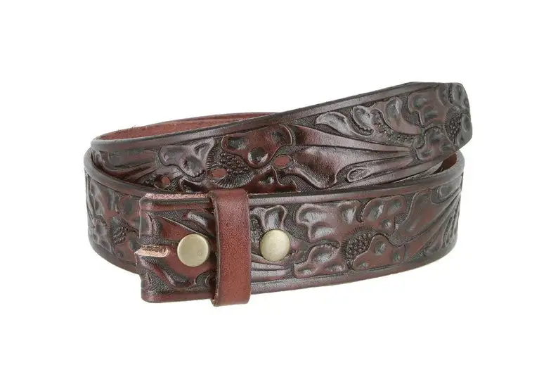 Alligator Print Leather Strap