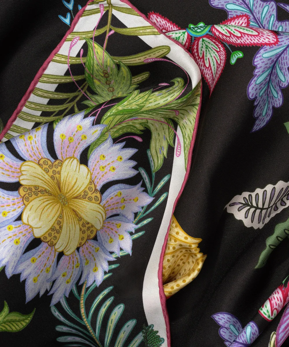 Casual Style Floral Square Scarf