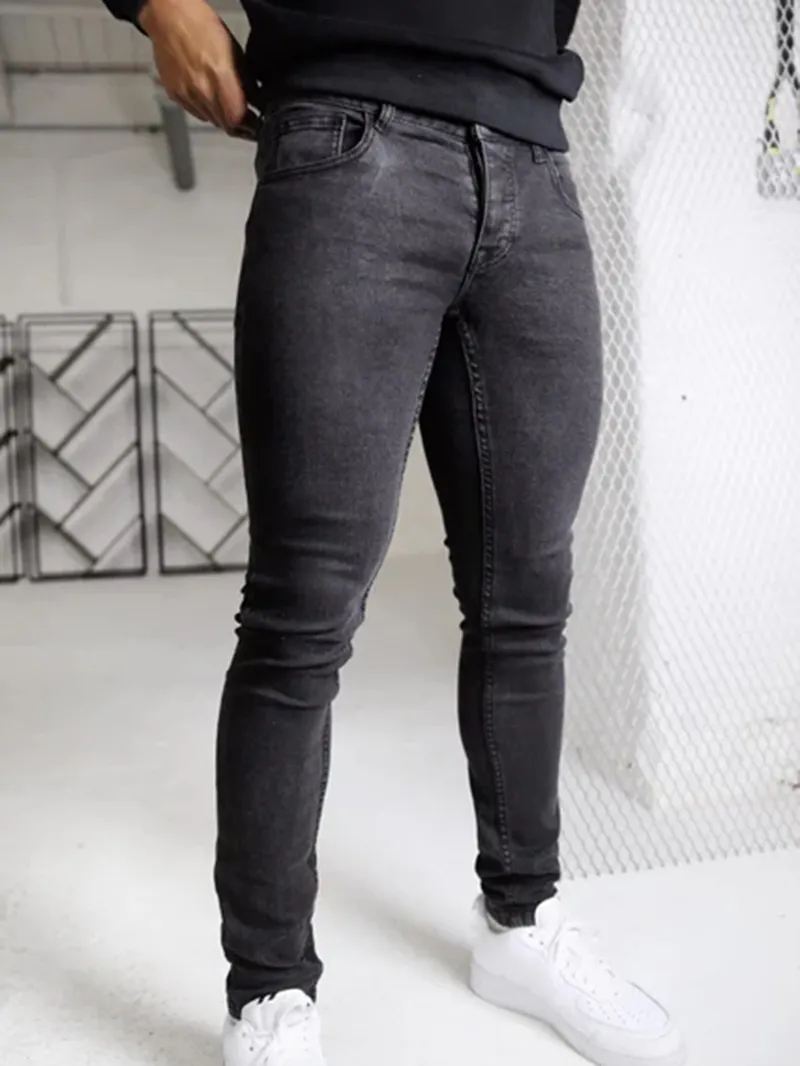 Black Stretch Twill Men's Pants