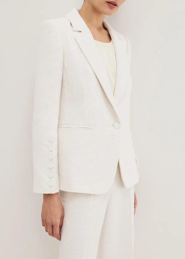 Buttoned Business-Style Women's Suit