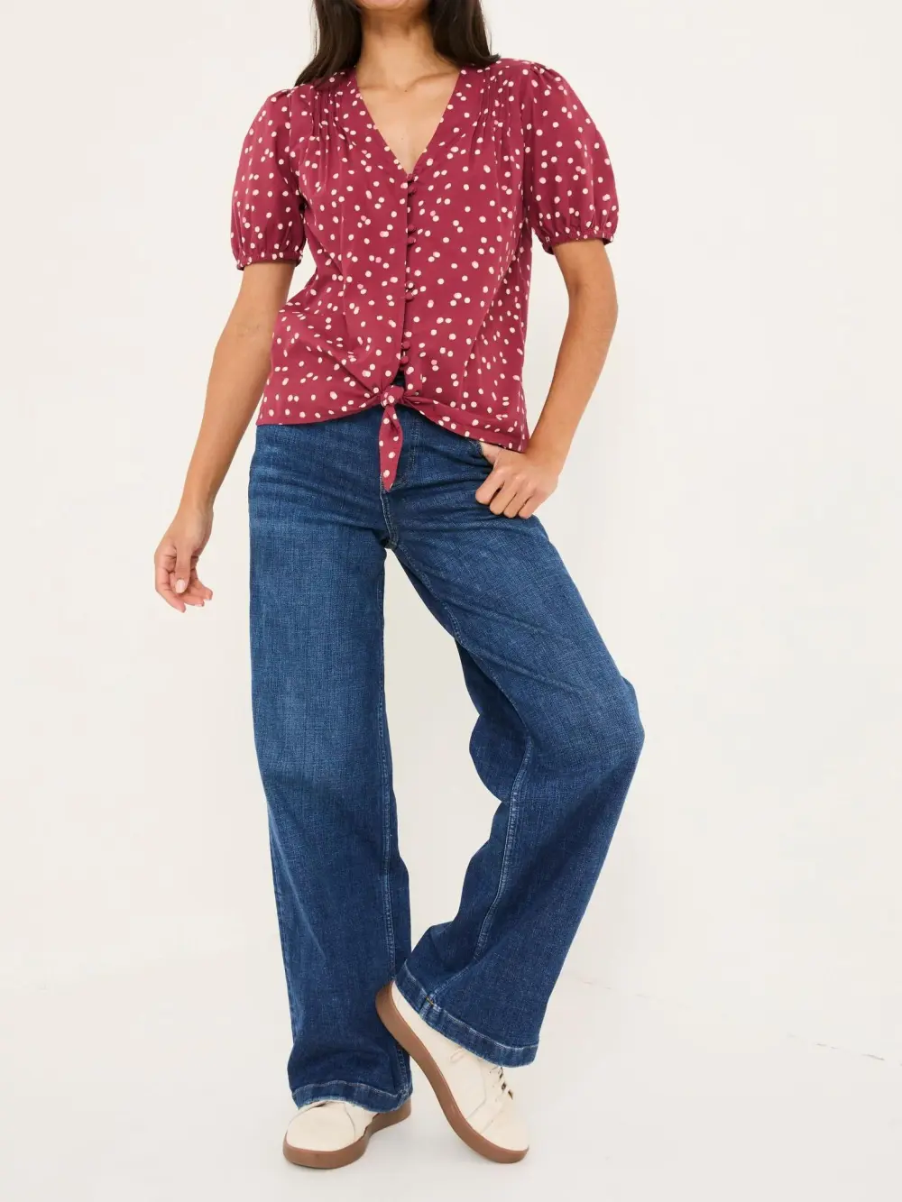 Burgundy Red Savannah Blouse