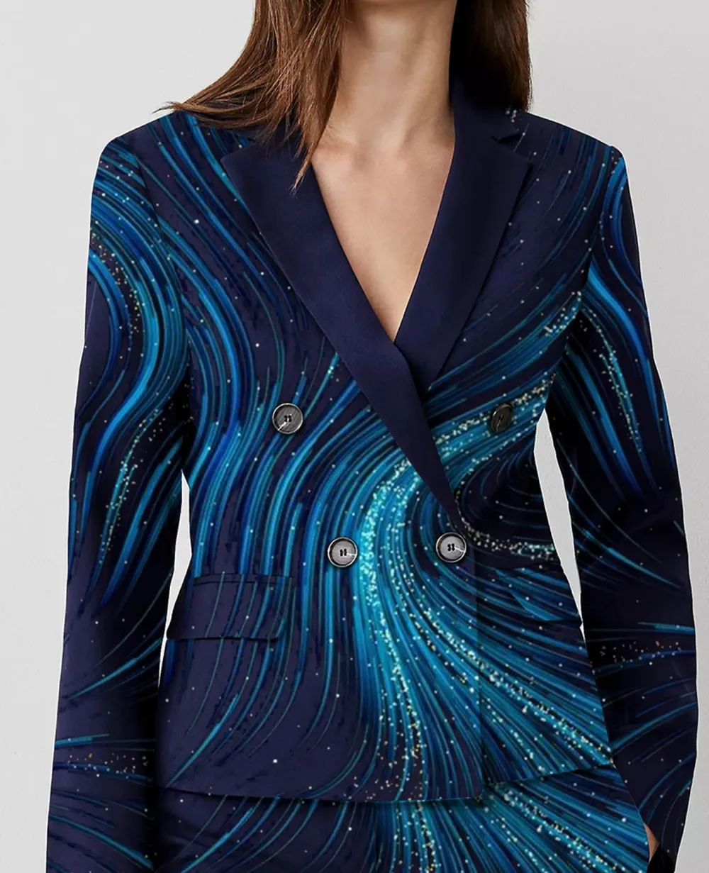 The Tailored Blazer in Textured Drape