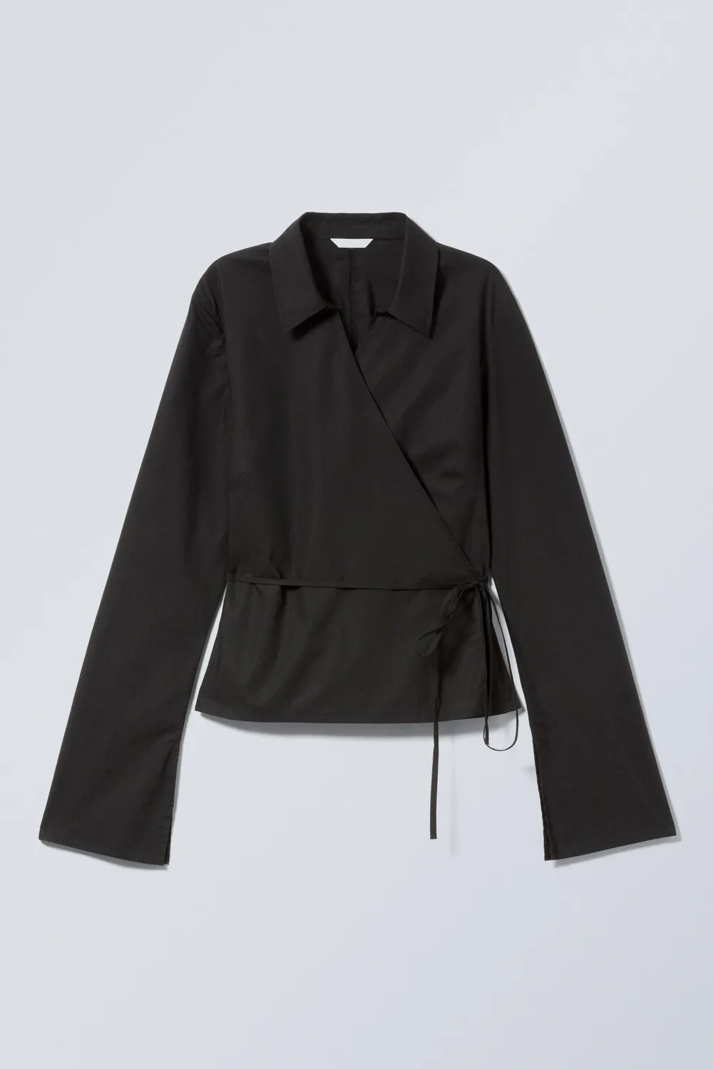 Tied Wrap Long Sleeve Shirt