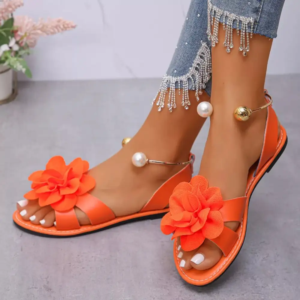 Flower Open Sandals