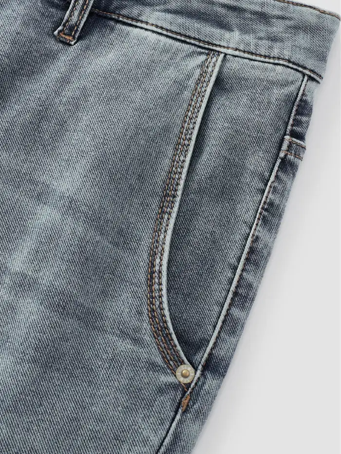 Men's Wide-leg Laidback Denim Pants