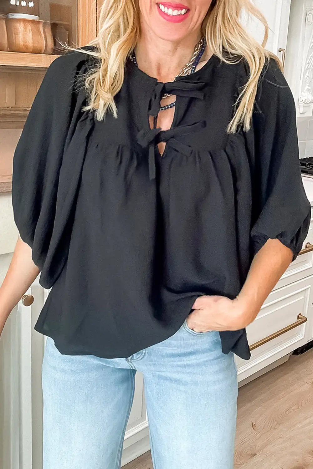 Tie Neck Blouse