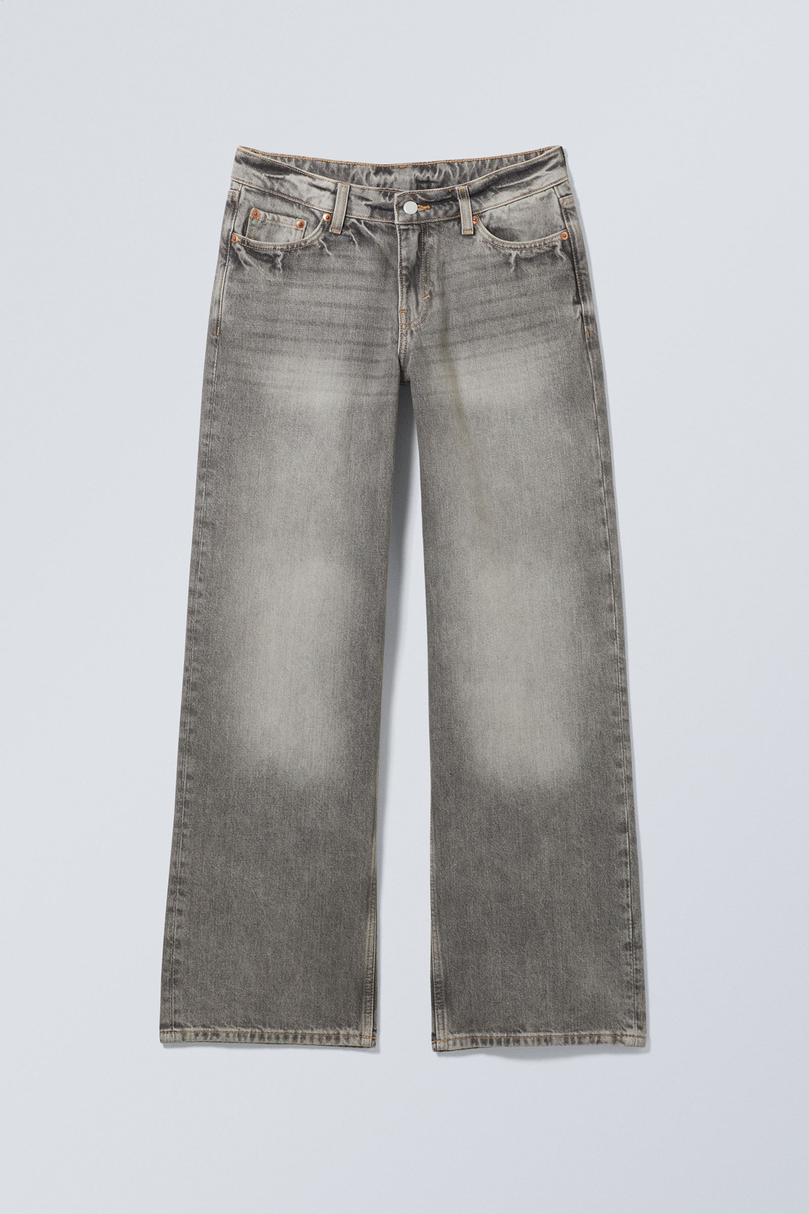 Button Up Wide Leg Jeans
