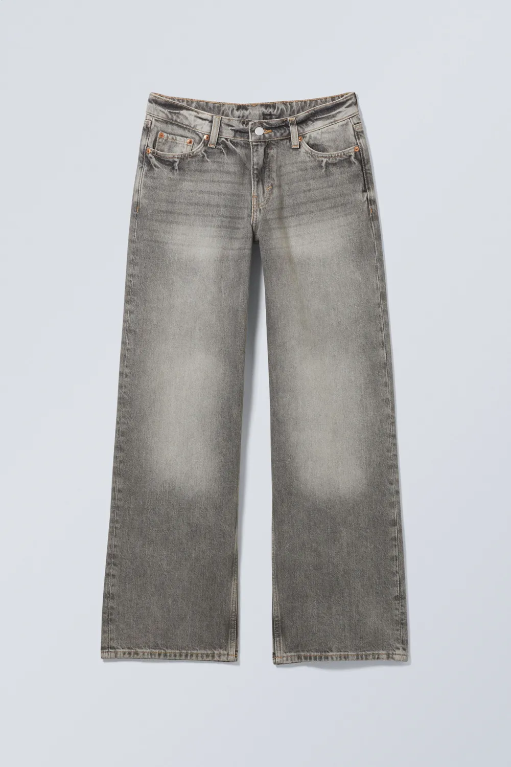 Button Up Wide Leg Jeans