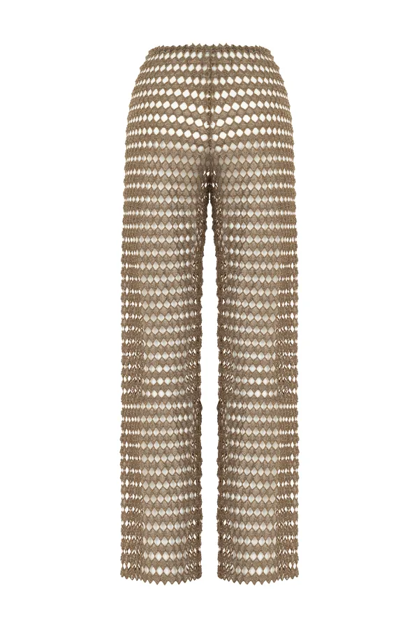 Straight-Leg Pants-Camel