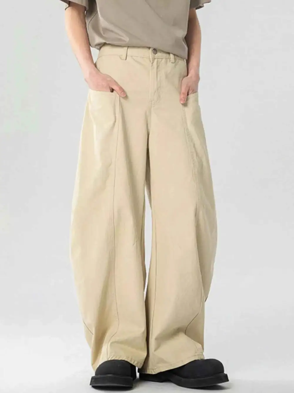 Pocketed Wide Leg Pants