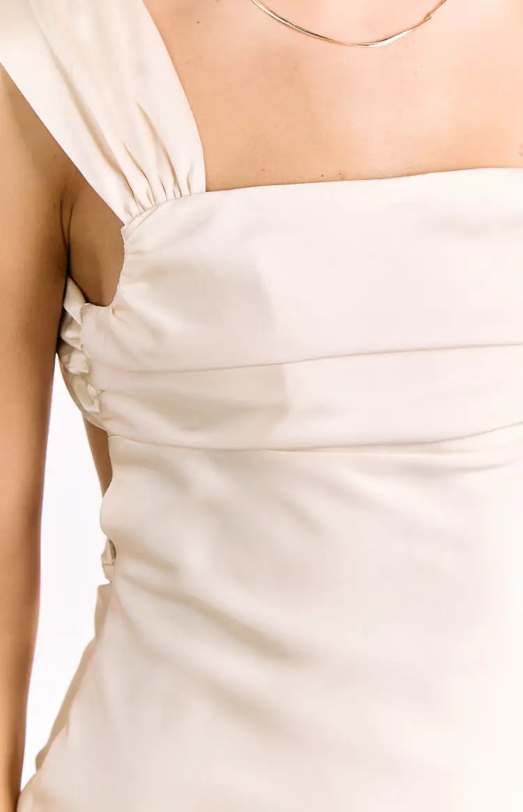 Polished Satin Mini Dress