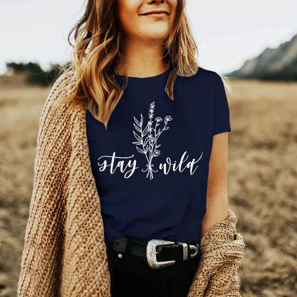 Stay Wild Flower T-shirt