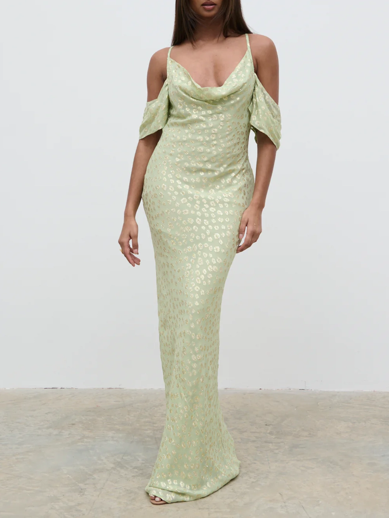 Cold Shoulder Maxi Dress