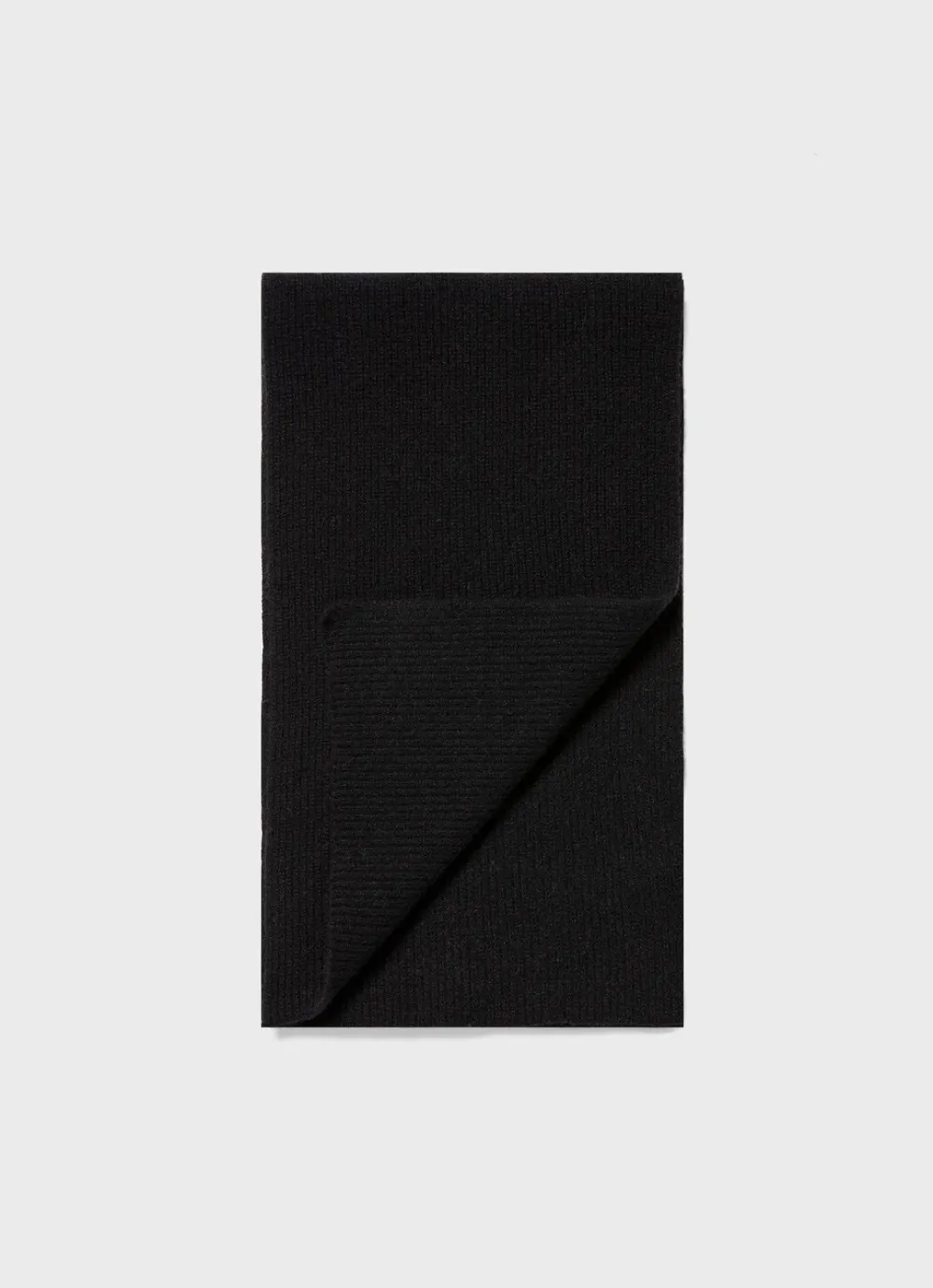 Cashmere Ribbed Scarf