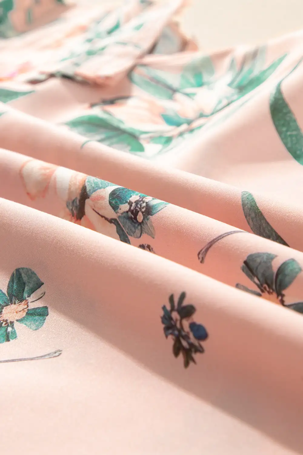 Floral Frilled Pleated Blouse