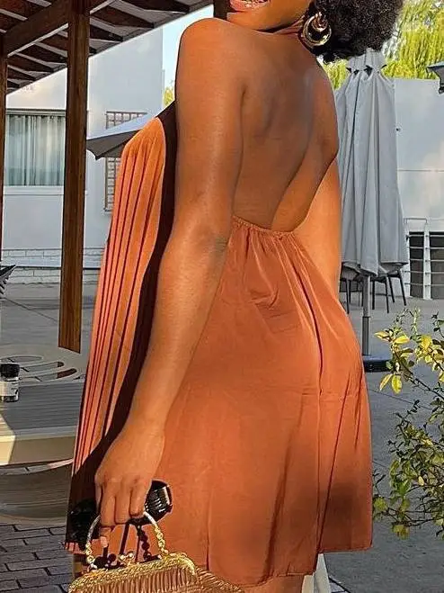 Women's Solid Color Summer Dress