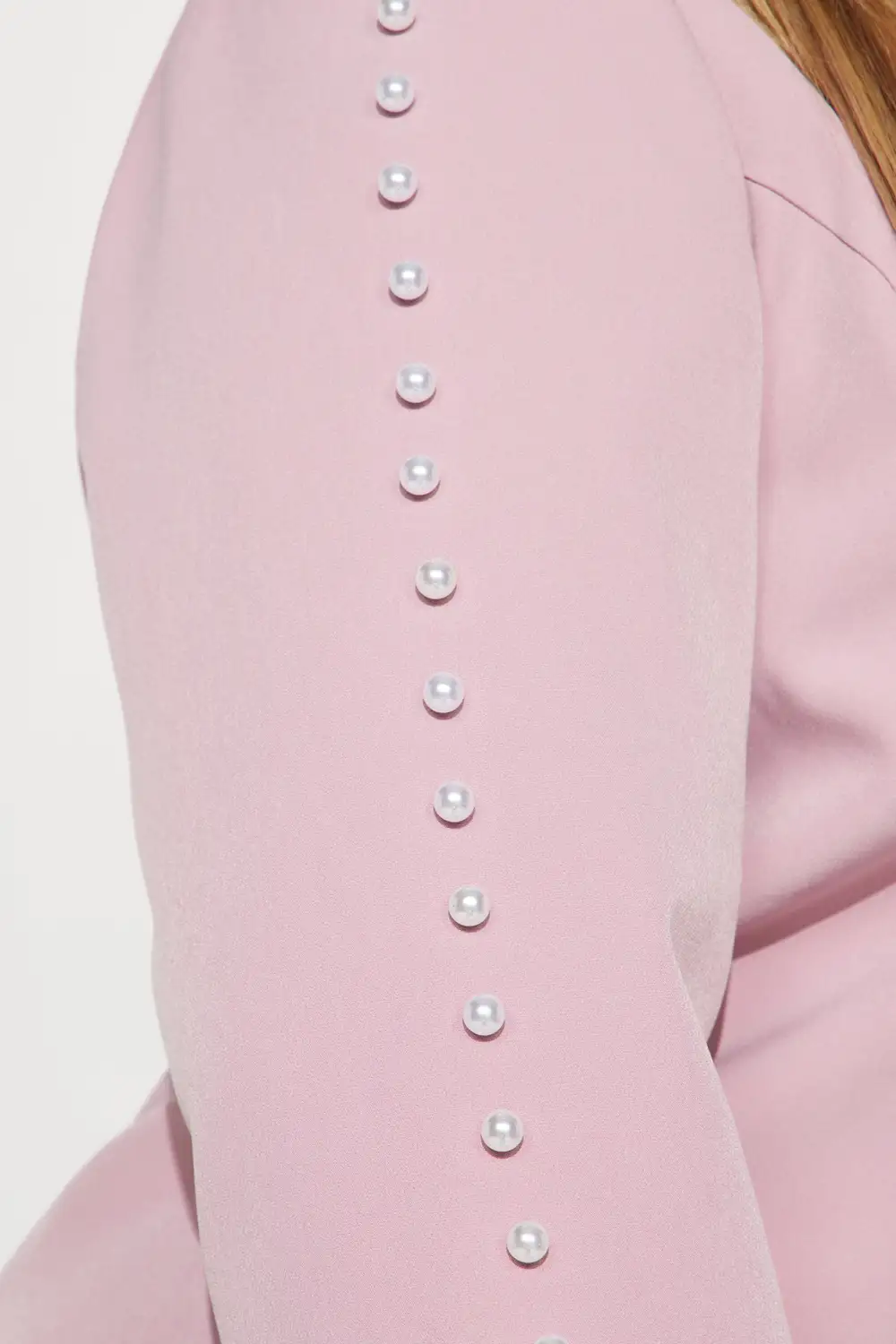 Pamela Pearl 3 Piece Blazer Pant Set - Blush