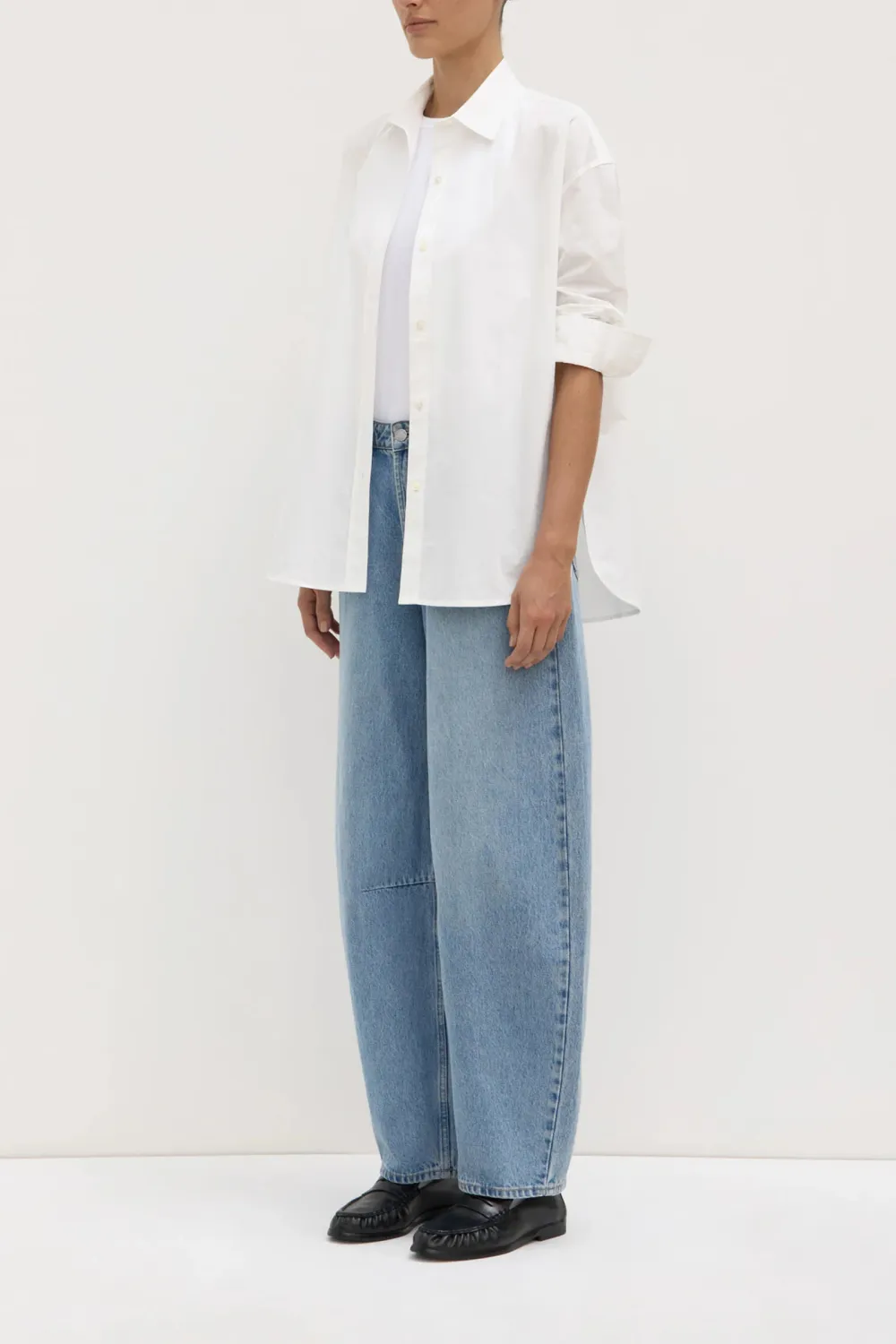 Long Sleeved Cotton Poplin Shirt