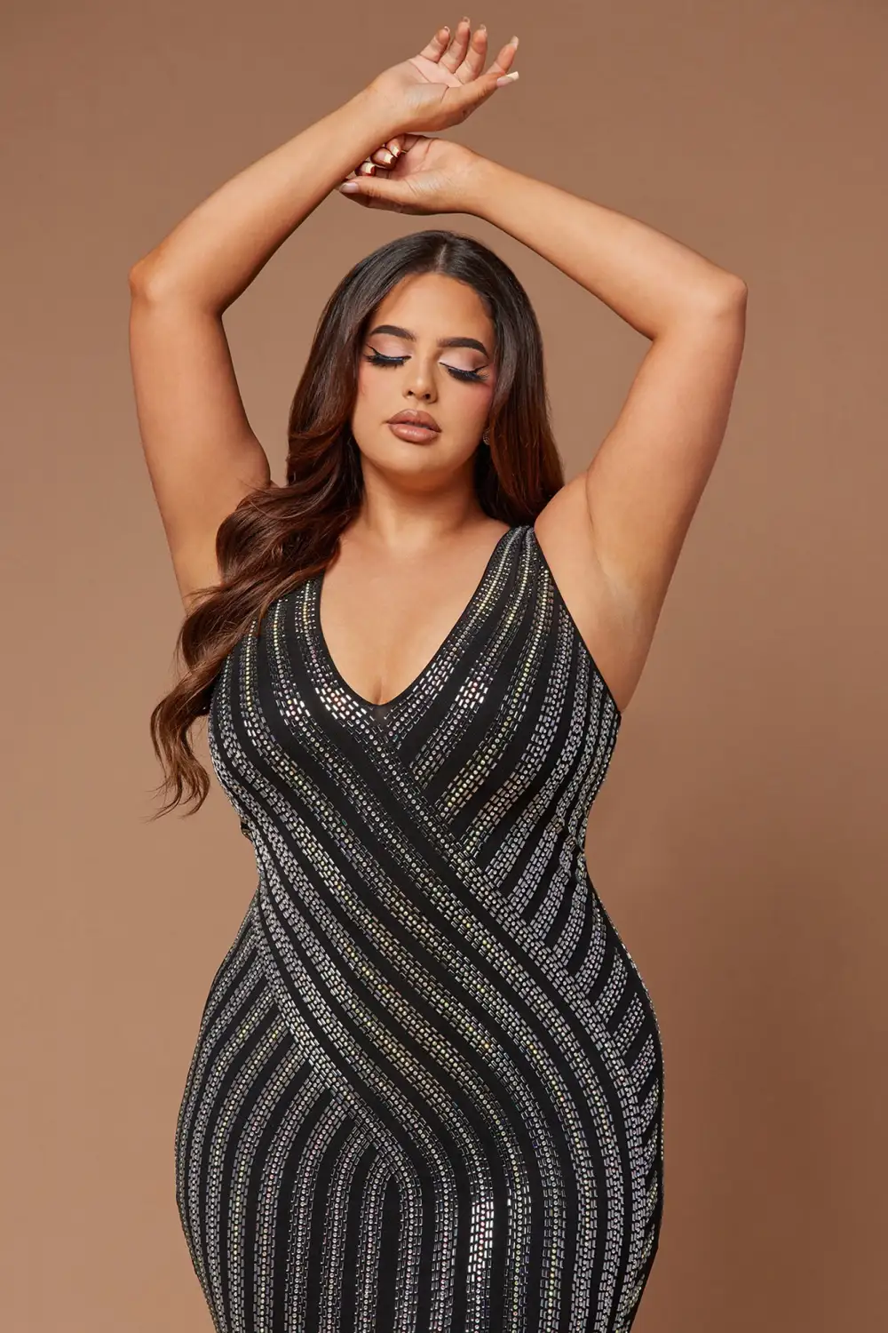 Lyric Embellished Maxi Dress - Black