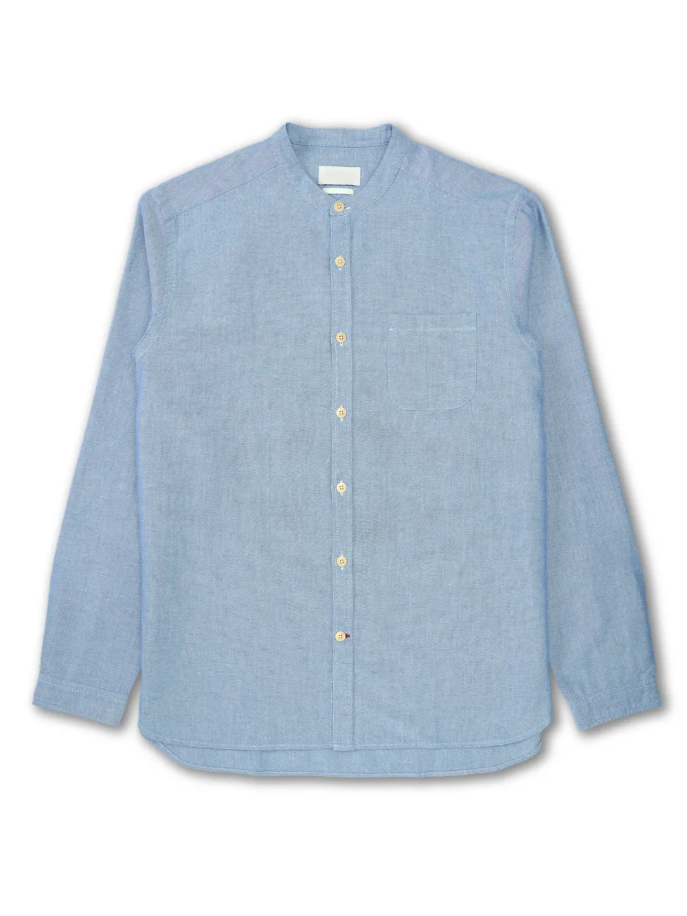 Long Sleeve Blue Organic Cotton Shirt