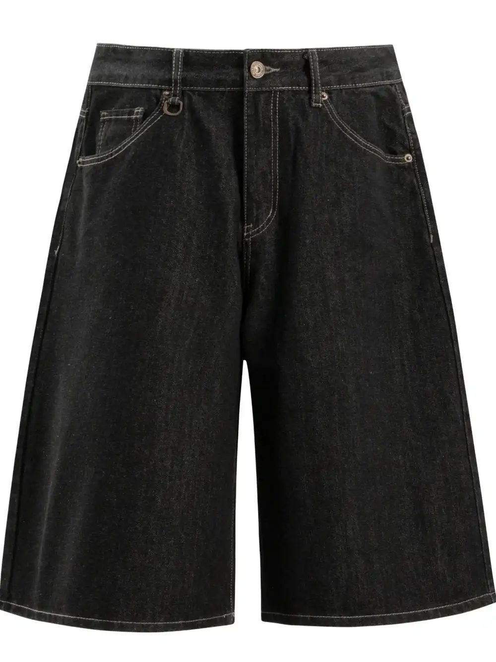 Soft Wide Leg Cotton Blend Casual Shorts